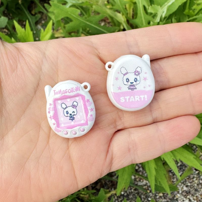 Jewelry Making Accessories - Random1-6pcs Tamagotchi Bead Accessories Acrylic Cartoon