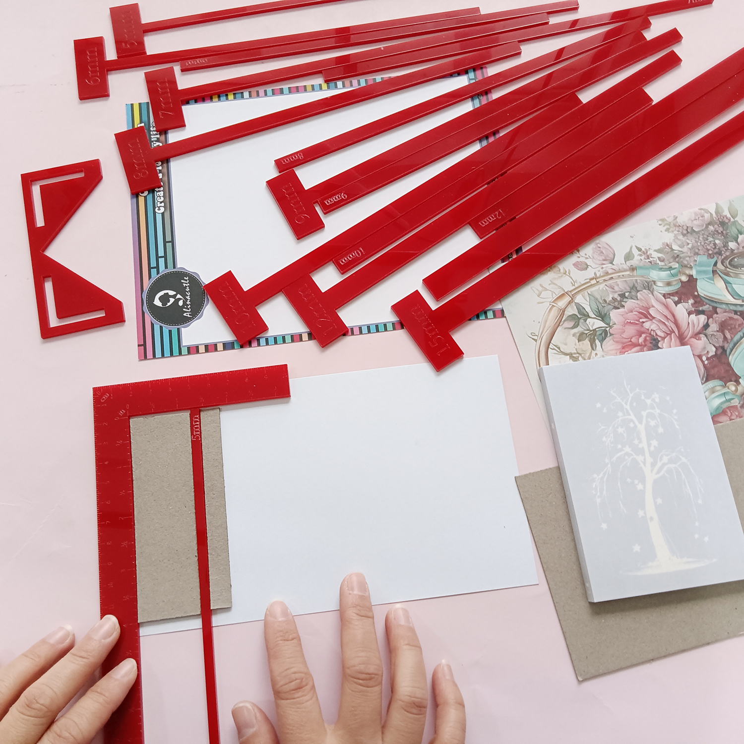 Jewelry Making Journal - 18pcs Bookbinding Tool Bookbinding T-handle Spacer