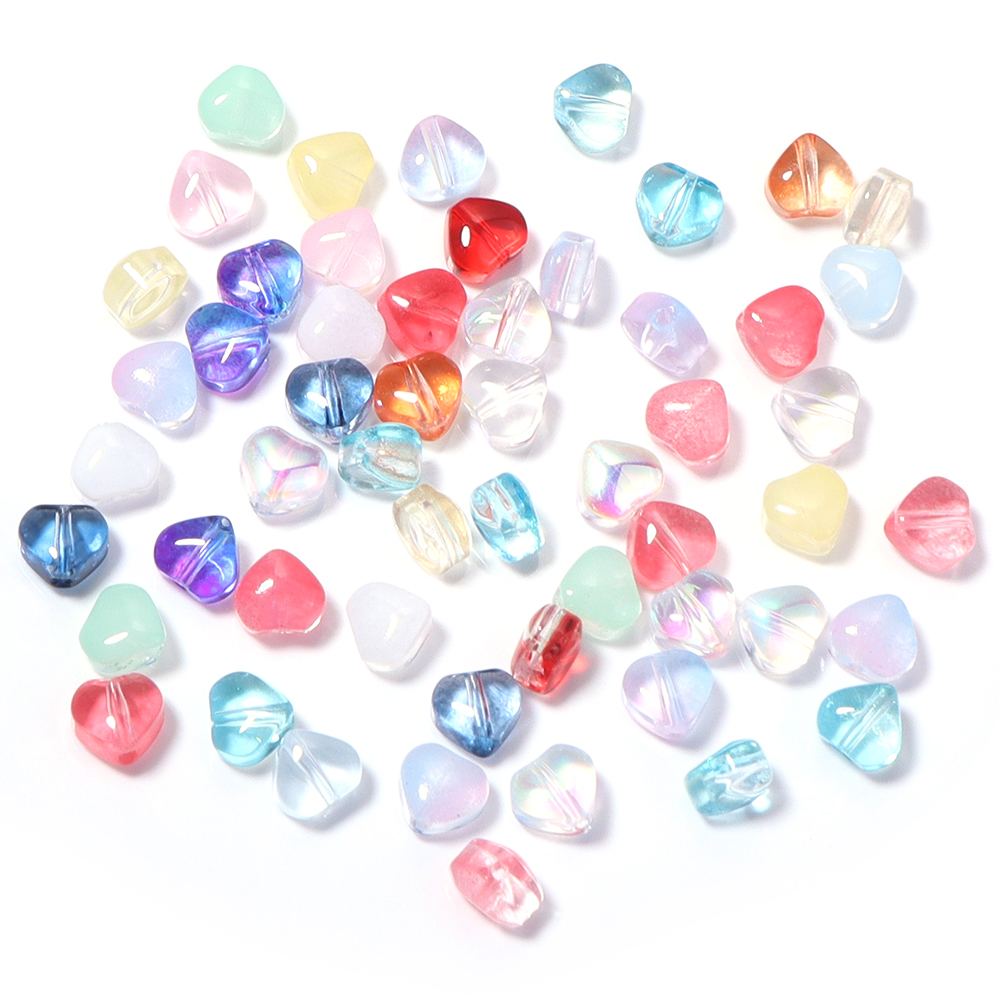 Crystal Bead Mix - 50pcs/lot 6mm Love Shape Czech Glass