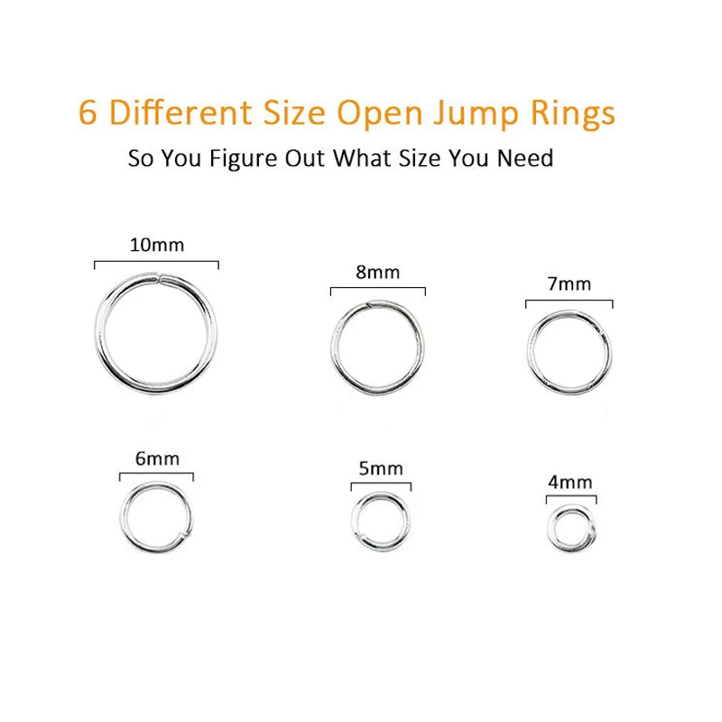 1050Pcs 0.7mm plated color Ope - Jump Ring Assorted avaliação e preço