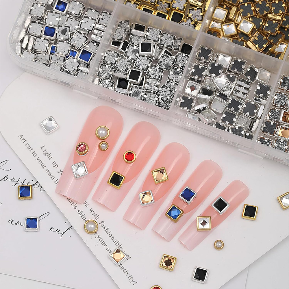 12 Colors Mixed Nail Crystal G - Crystal Bead Mix avaliação e preço