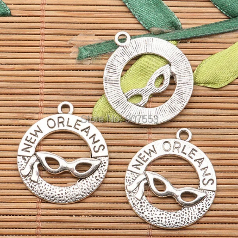 10Pcs 24mm Tibetan Silver Tone - Jewelry Making New Orleans avaliação e preço