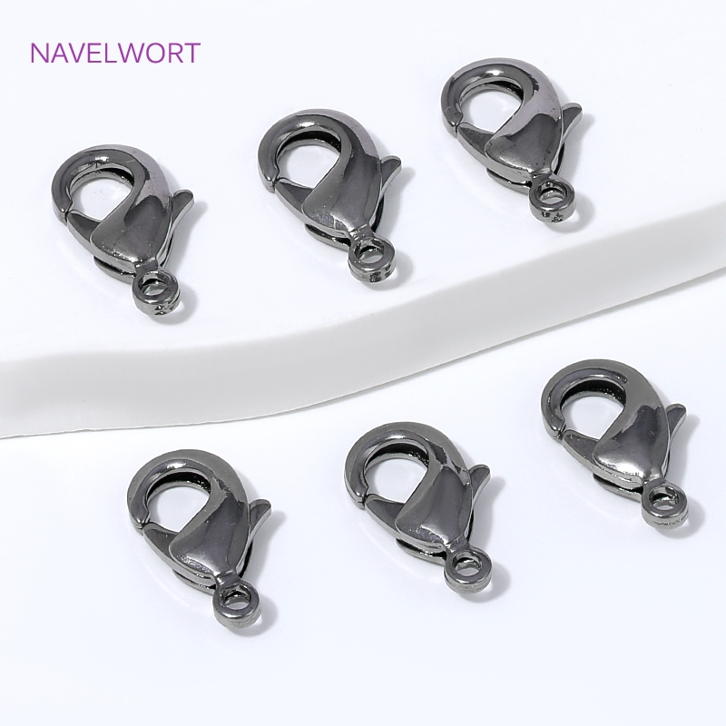 Black Plated Brass 12mm Lobste - Jewelry Making Ideas avaliação e preço