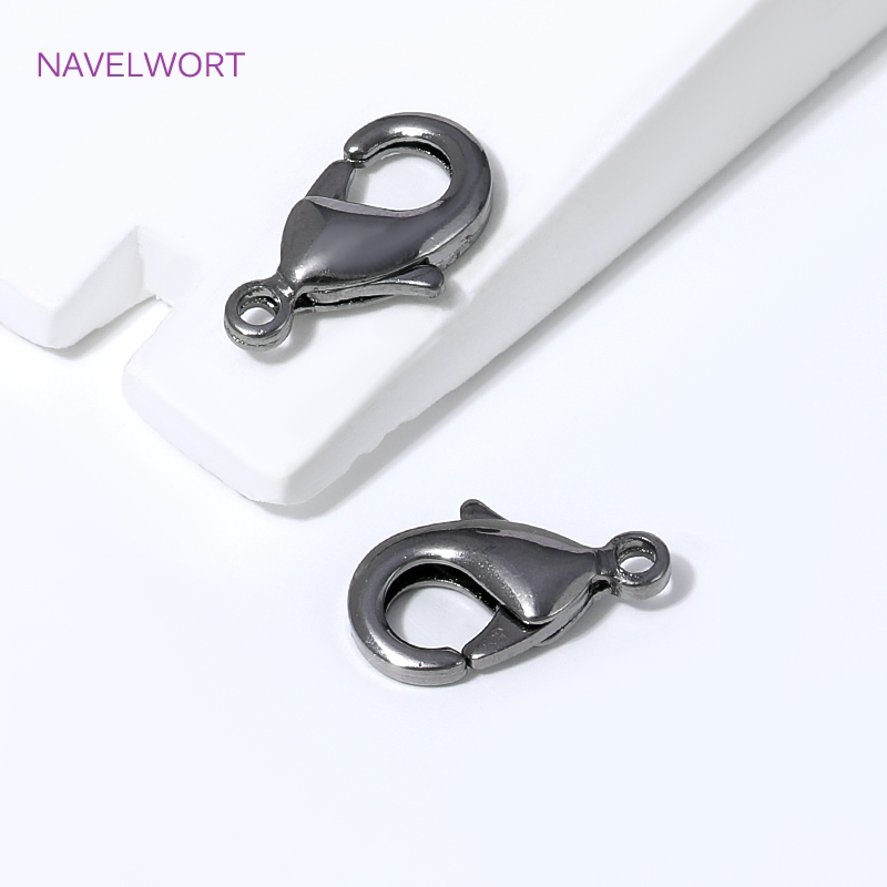 Black Plated Brass 12mm Lobste - Jewelry Making Ideas avaliação e preço
