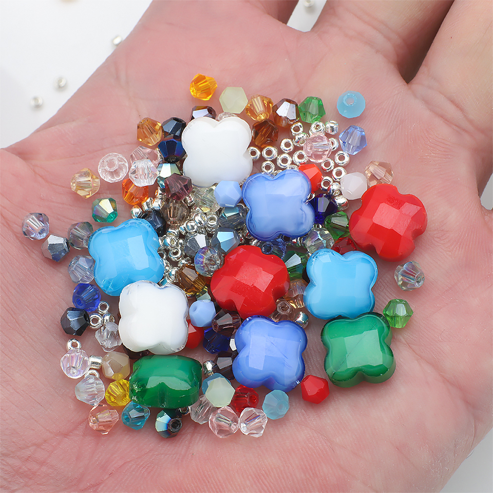 Mix Clover Petal Shape Glass B - Crystal Bead Mix avaliação e preço