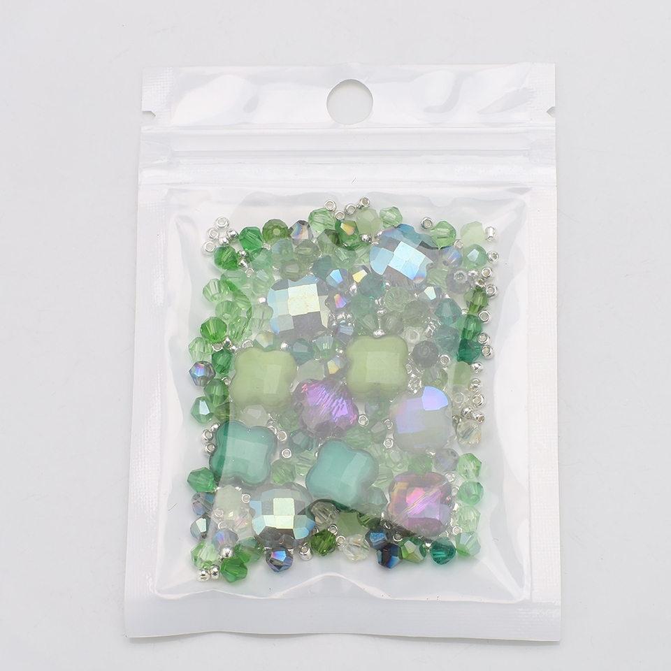 Mix Clover Petal Shape Glass B - Crystal Bead Mix avaliação e preço