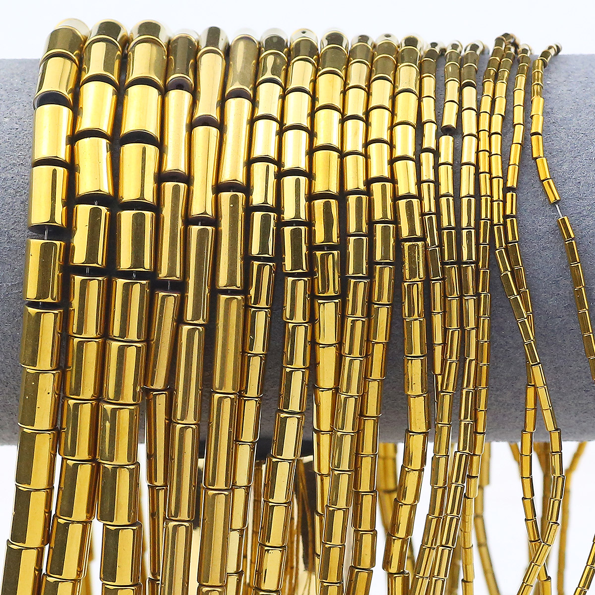 4/5/6/8/13mm Plated Golden Col - Seed Bead Tube avaliação e preço