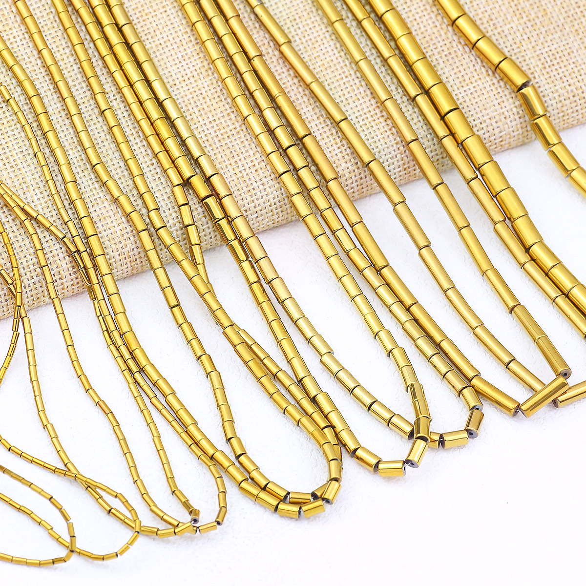 4/5/6/8/13mm Plated Golden Col - Seed Bead Tube avaliação e preço