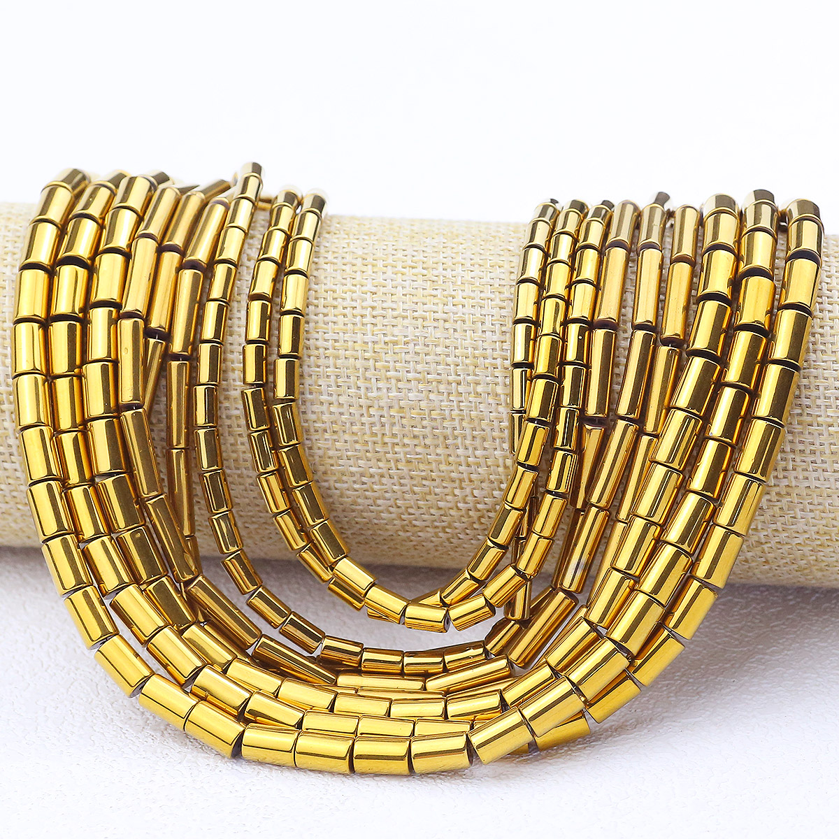 4/5/6/8/13mm Plated Golden Col - Seed Bead Tube avaliação e preço