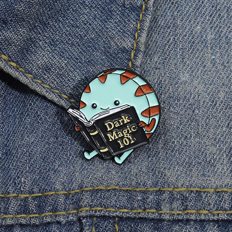 Cartoon Witch Wizard Lapel Ena - Jewelry Making Journal avaliação e preço