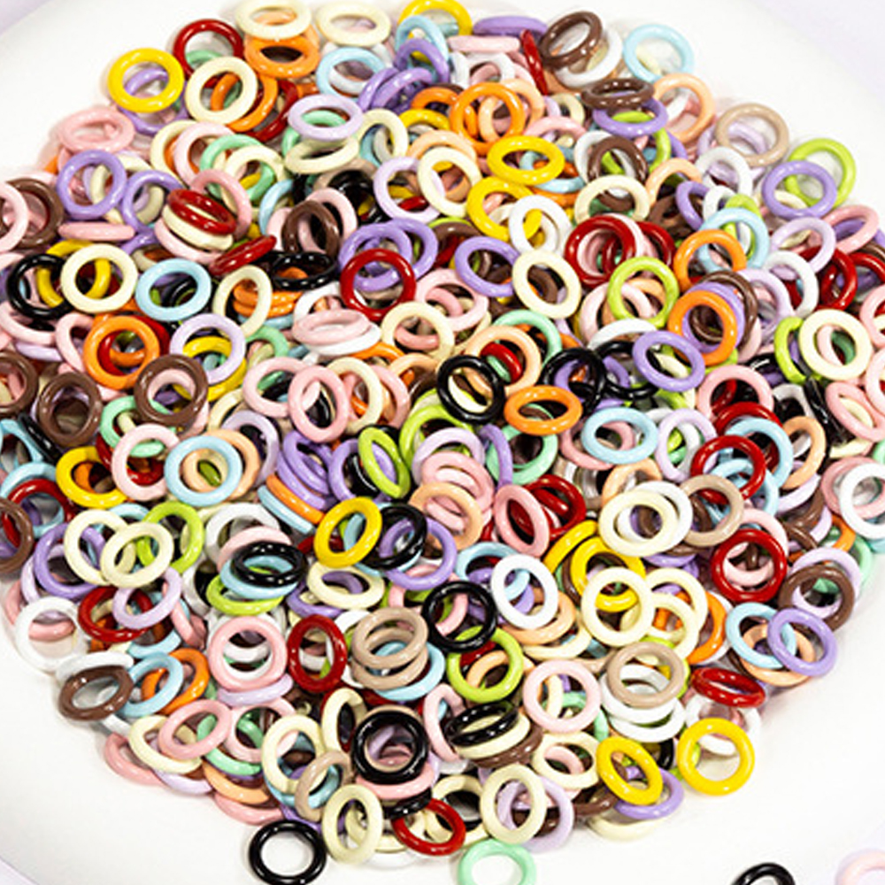 50pcs 9mm Mix Color Soldered C - Jump Ring Assorted avaliação e preço