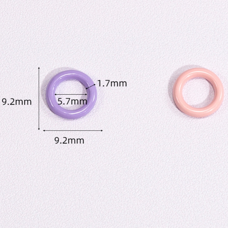 50pcs 9mm Mix Color Soldered C - Jump Ring Assorted avaliação e preço