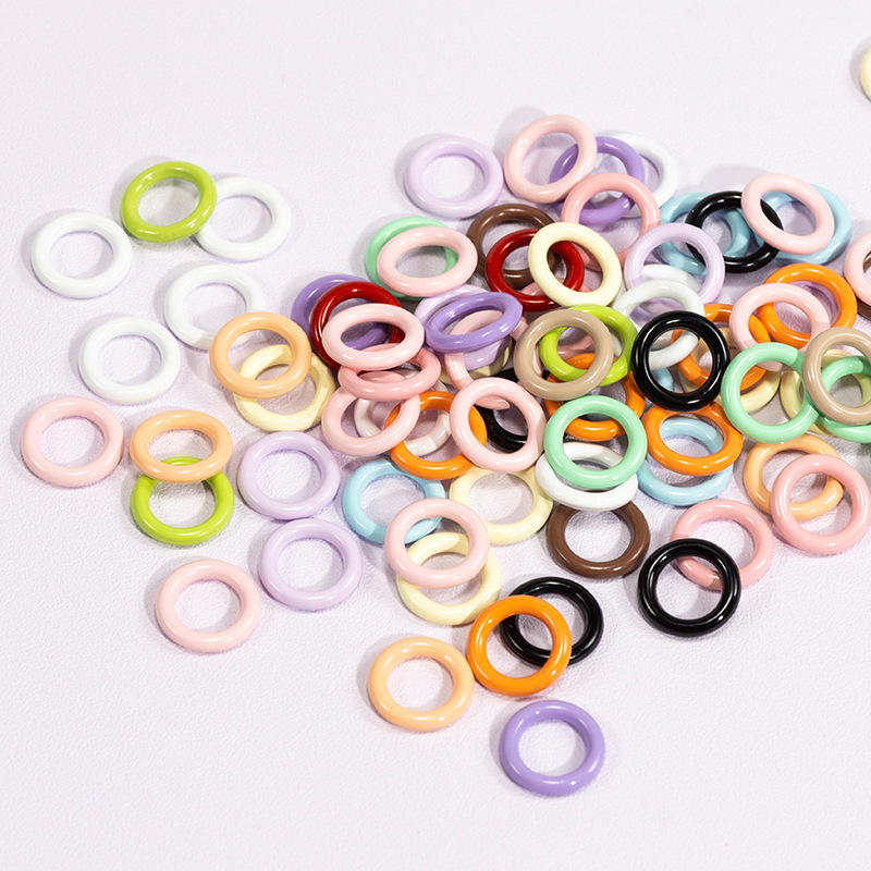 50pcs 9mm Mix Color Soldered C - Jump Ring Assorted avaliação e preço