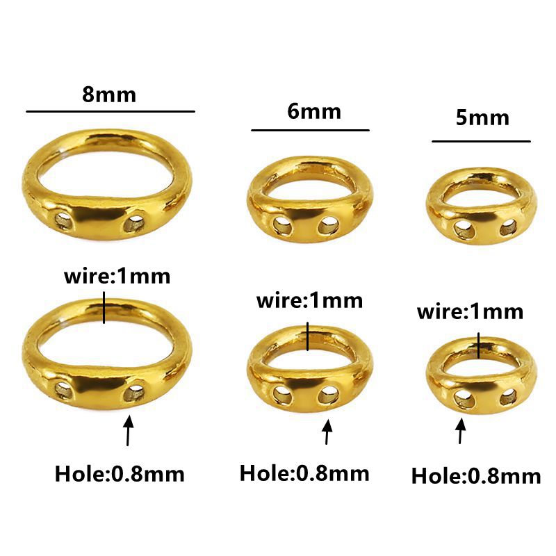 30pcs 5/6/8mm Stainless Steel  - Jewelry Making Ideas avaliação e preço