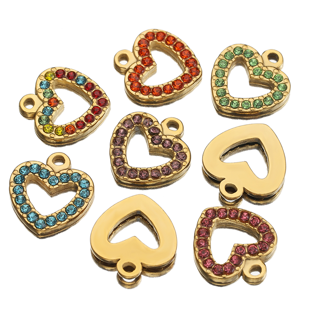 5pcs Mixed Stainless Steel Rhi - Crystal Bead Mix avaliação e preço