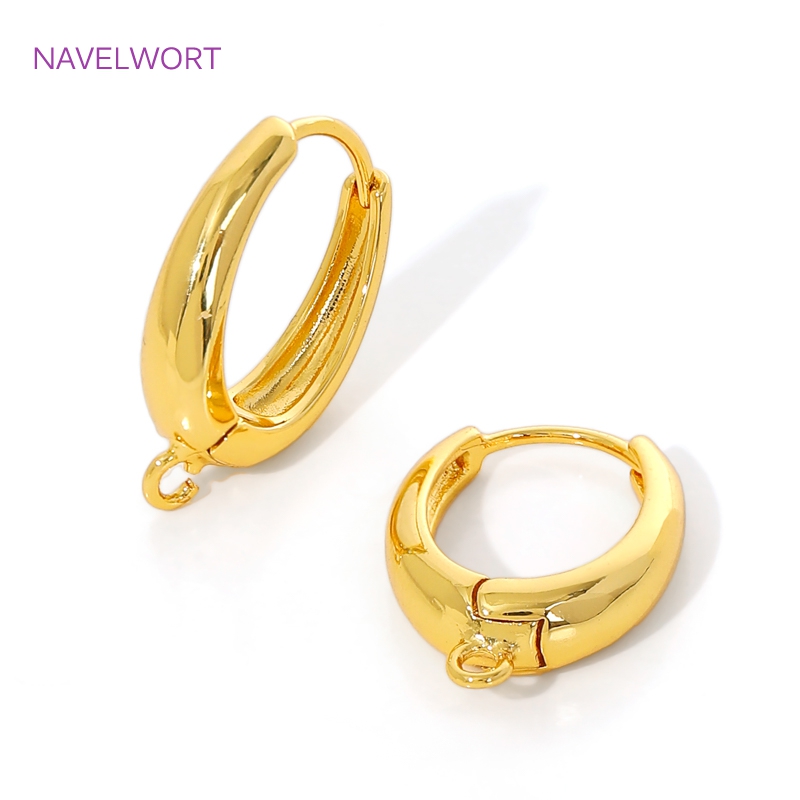 18K Gold Plated Brass Earwires - Jewelry Making Ideas avaliação e preço