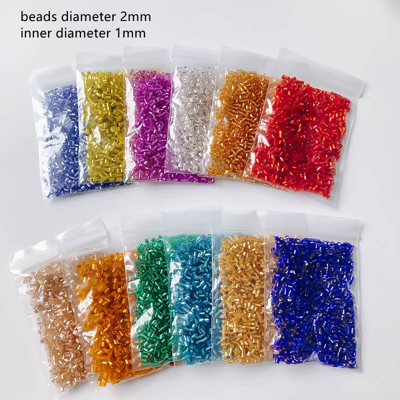 2mm Glass Seed Loose Beads Sil - Seed Bead Tube avaliação e preço