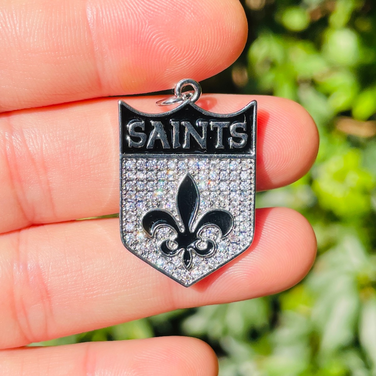5pcs Micro Pave Fleur De Lis S - Jewelry Making New Orleans avaliação e preço
