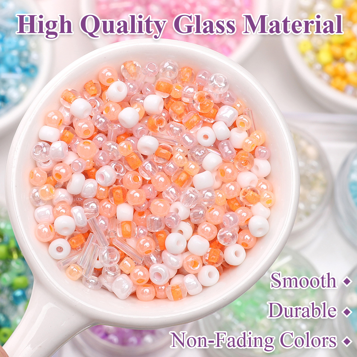 24 Grid Mixed Size Glass Seed  - Seed Bead Tube avaliação e preço