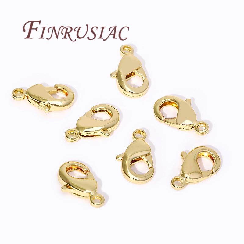 18K Gold Plated Lobster Clasps - Jewelry Making Ideas avaliação e preço