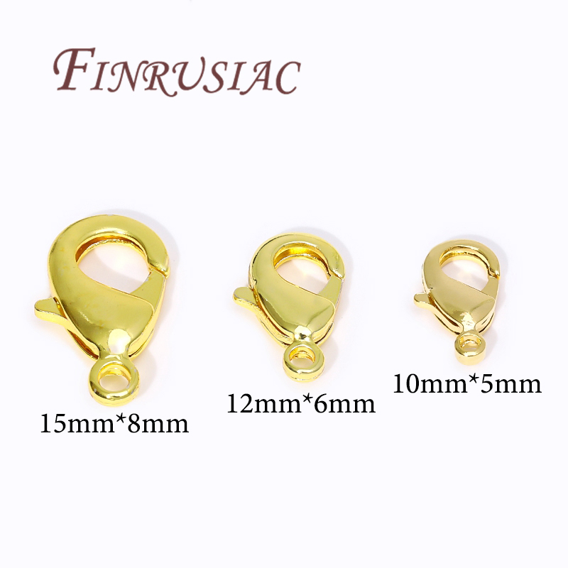 18K Gold Plated Lobster Clasps - Jewelry Making Ideas avaliação e preço
