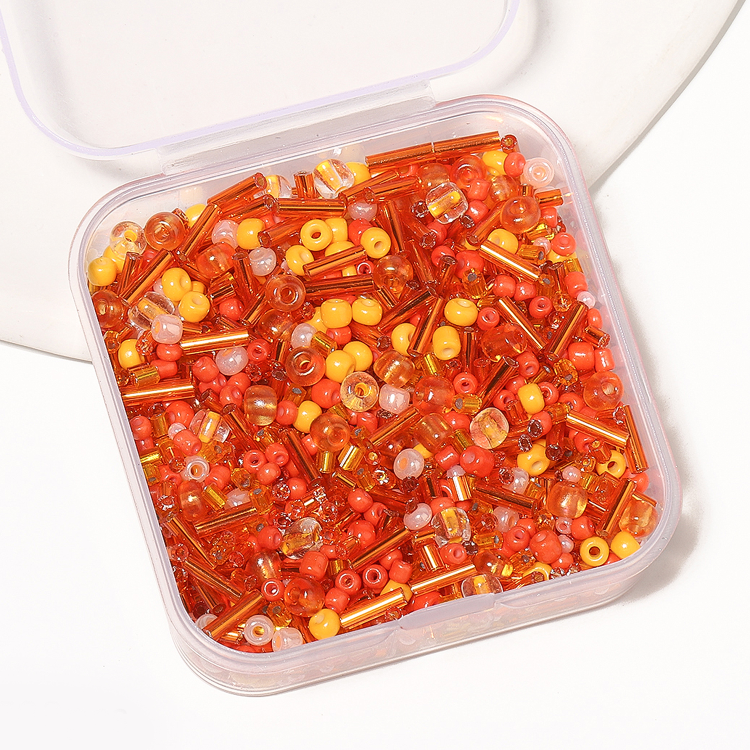 700Pcs/box Orange Japanese See - Seed Bead Tube avaliação e preço