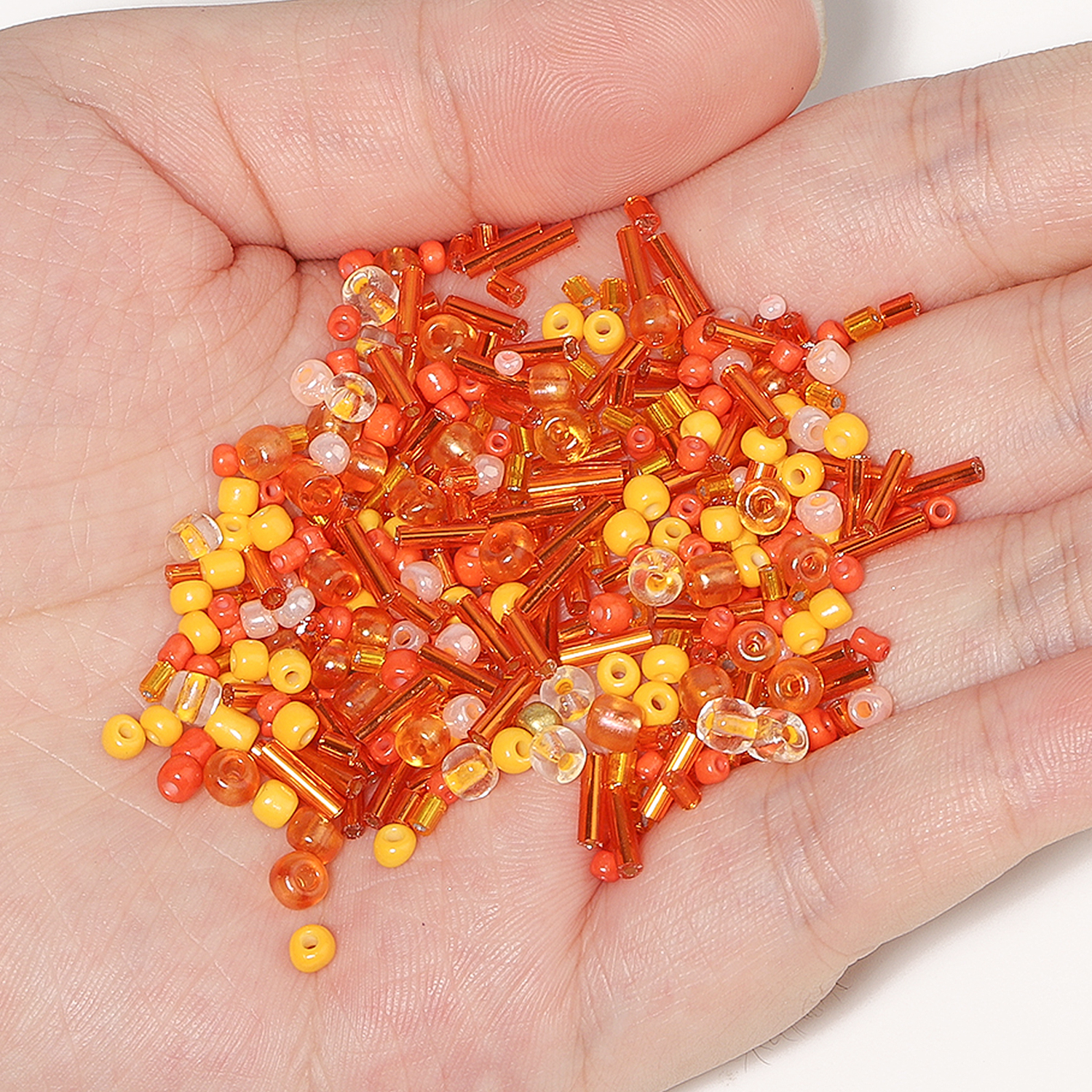 700Pcs/box Orange Japanese See - Seed Bead Tube avaliação e preço