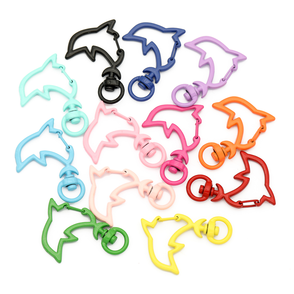 10pcs Candy Colors Metal Dolph - Jewelry Making Ideas avaliação e preço