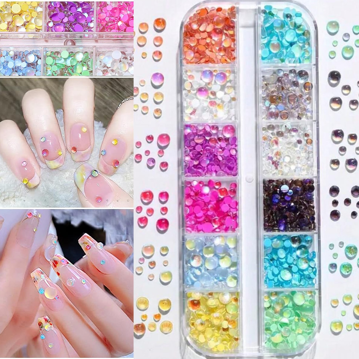 1Box Candy Color Mixed Size Me - Crystal Bead Mix avaliação e preço
