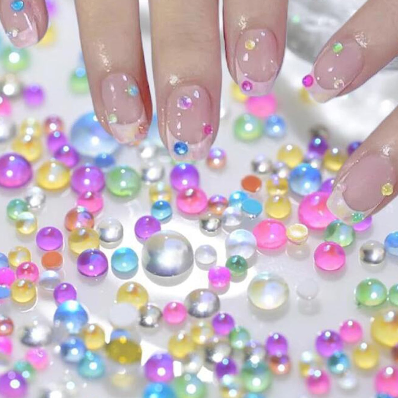 1Box Candy Color Mixed Size Me - Crystal Bead Mix avaliação e preço
