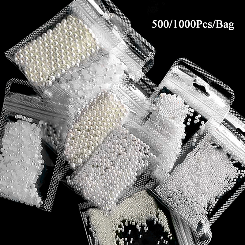 1 Bag Shimmering Crystal Nail  - Crystal Bead Mix avaliação e preço
