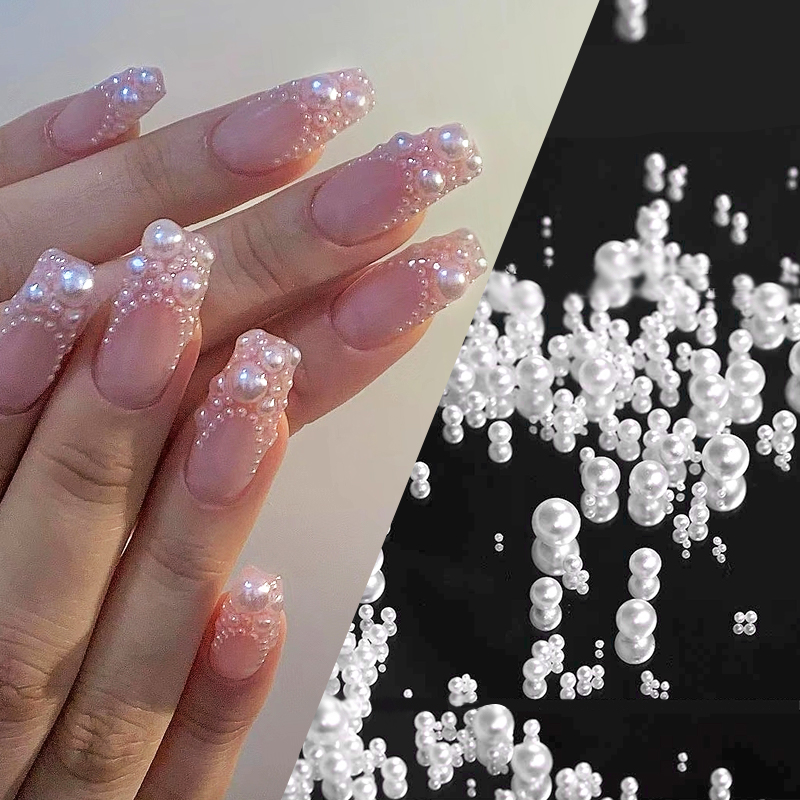 1 Bag Shimmering Crystal Nail  - Crystal Bead Mix avaliação e preço