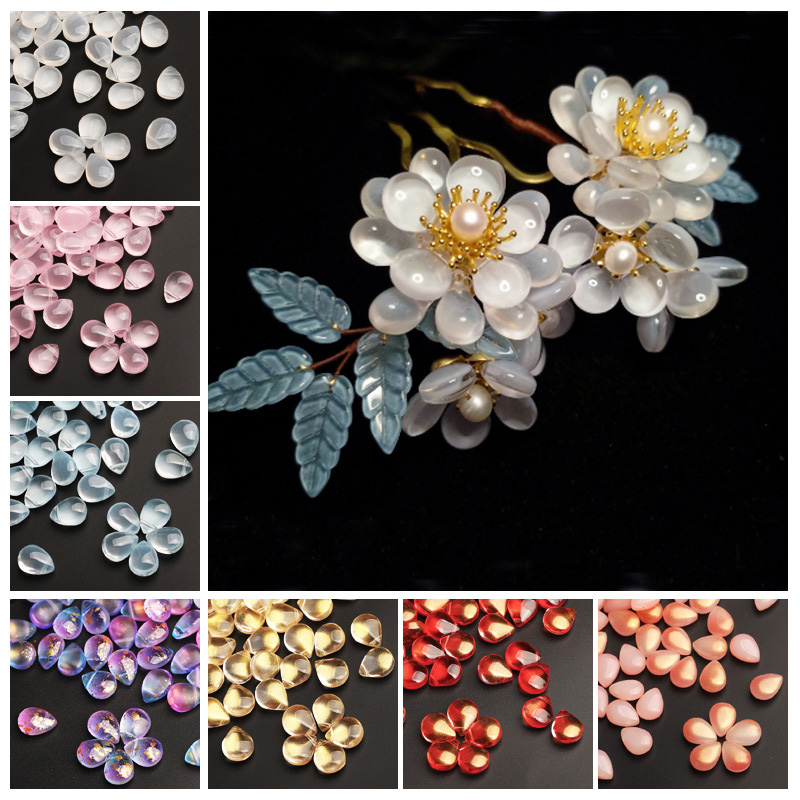 10pcs Flat Teardrop Shape 10x1 - Crystal Bead Mix avaliação e preço