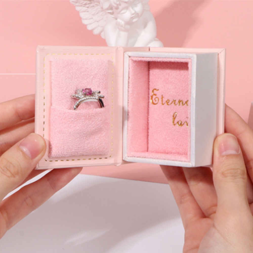 Mini Clamshell Book Ring Box f - Jewelry Making Journal avaliação e preço