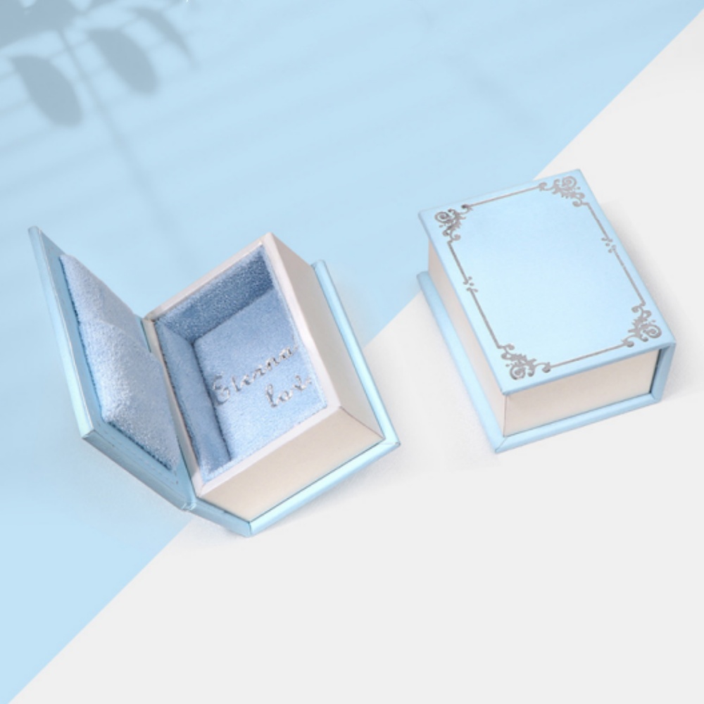 Mini Clamshell Book Ring Box f - Jewelry Making Journal avaliação e preço