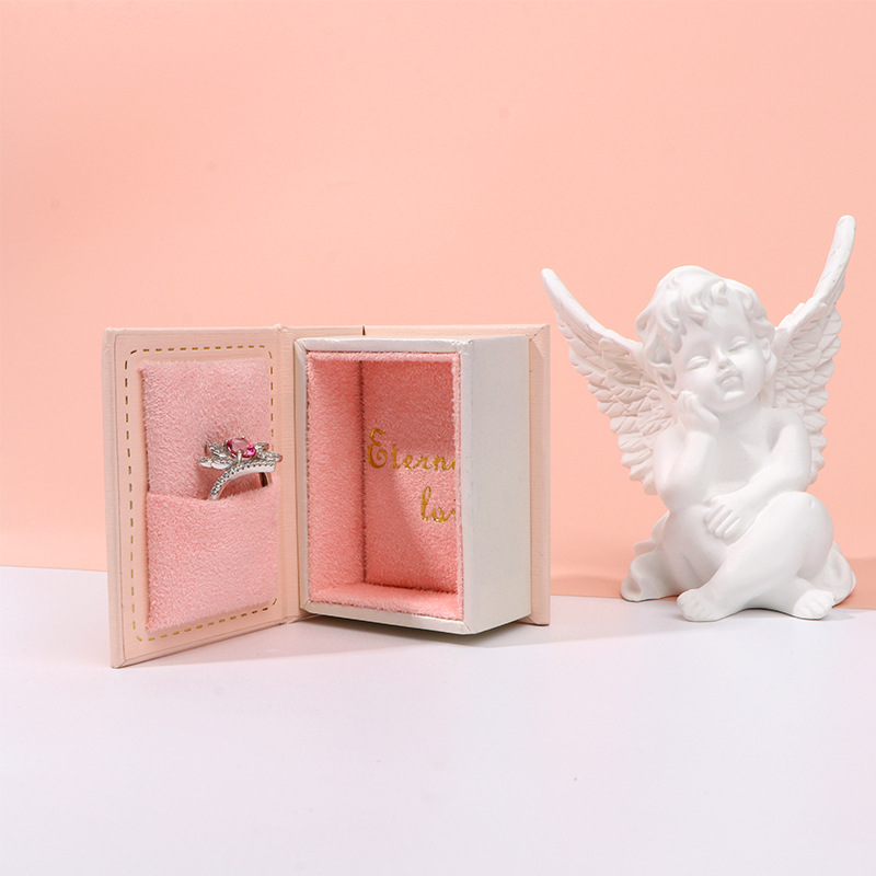 Mini Clamshell Book Ring Box f - Jewelry Making Journal avaliação e preço