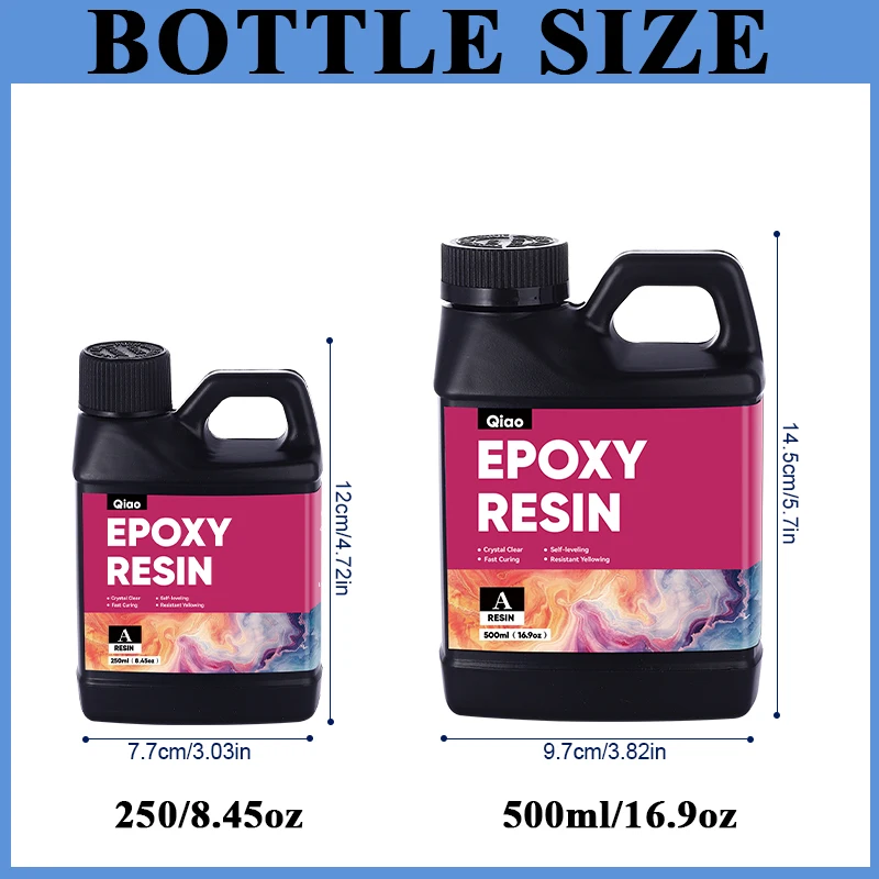500ml/1000ml Epoxy Resin Kit C - Crystal Bead Mix avaliação e preço