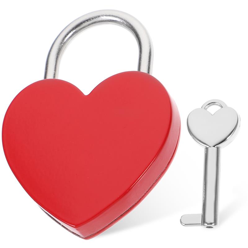 Heart Shape Padlocks Romantic  - Jewelry Making Journal avaliação e preço