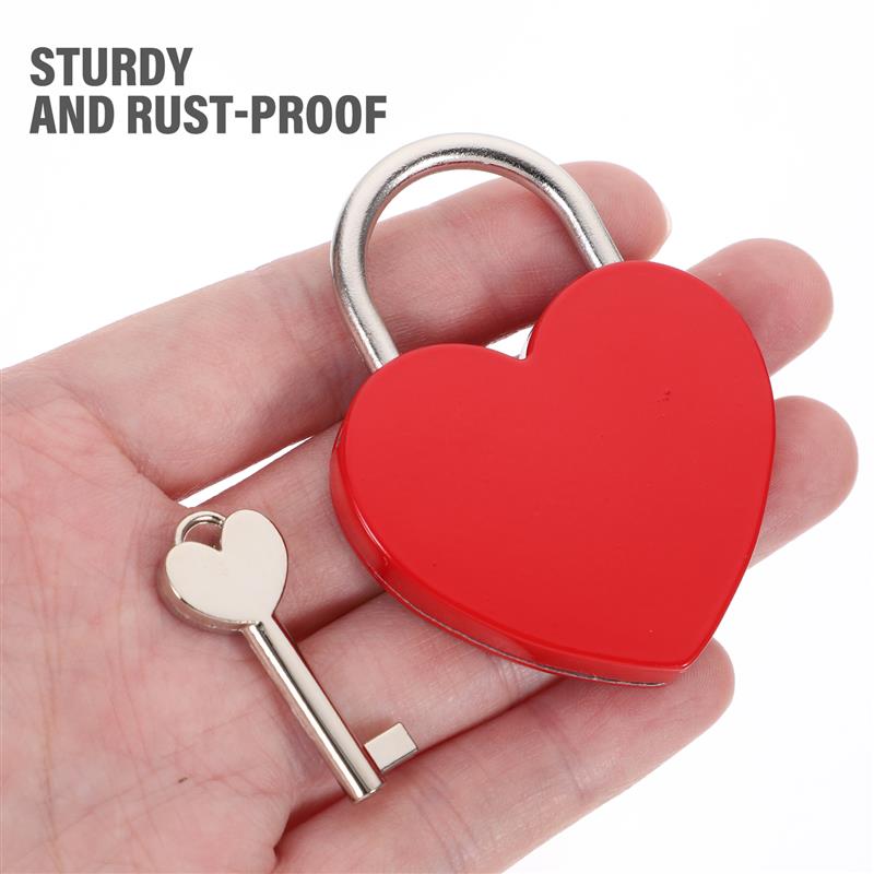 Heart Shape Padlocks Romantic  - Jewelry Making Journal avaliação e preço