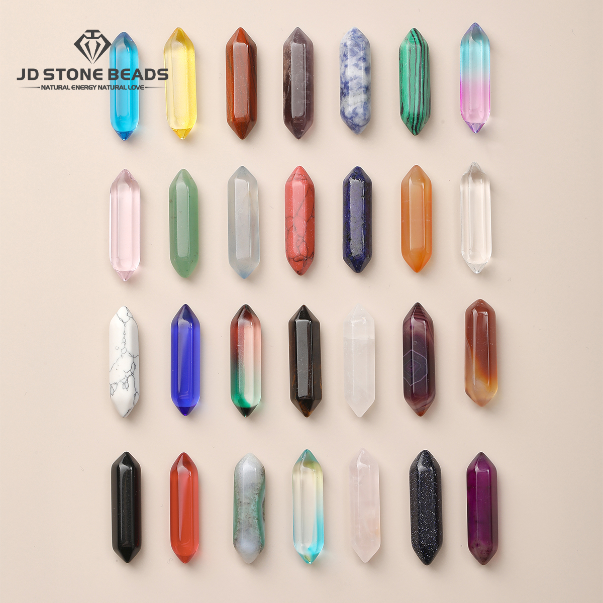 10 Pcs/lot Hexagonal Column Na - Crystal Bead Mix avaliação e preço