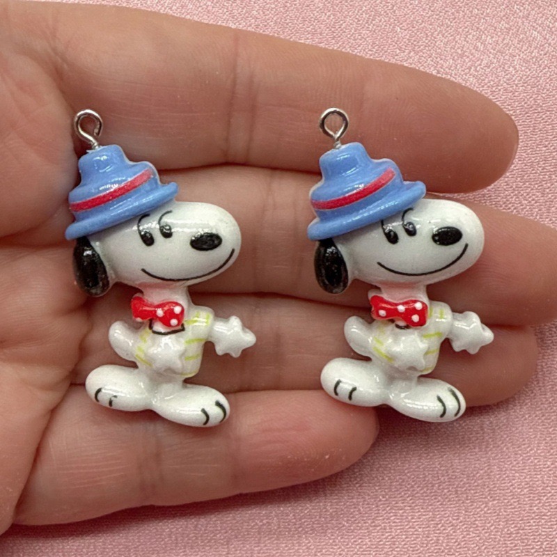 10pcs resin cute little dog pe - Jewelry Making Accessories avaliação e preço