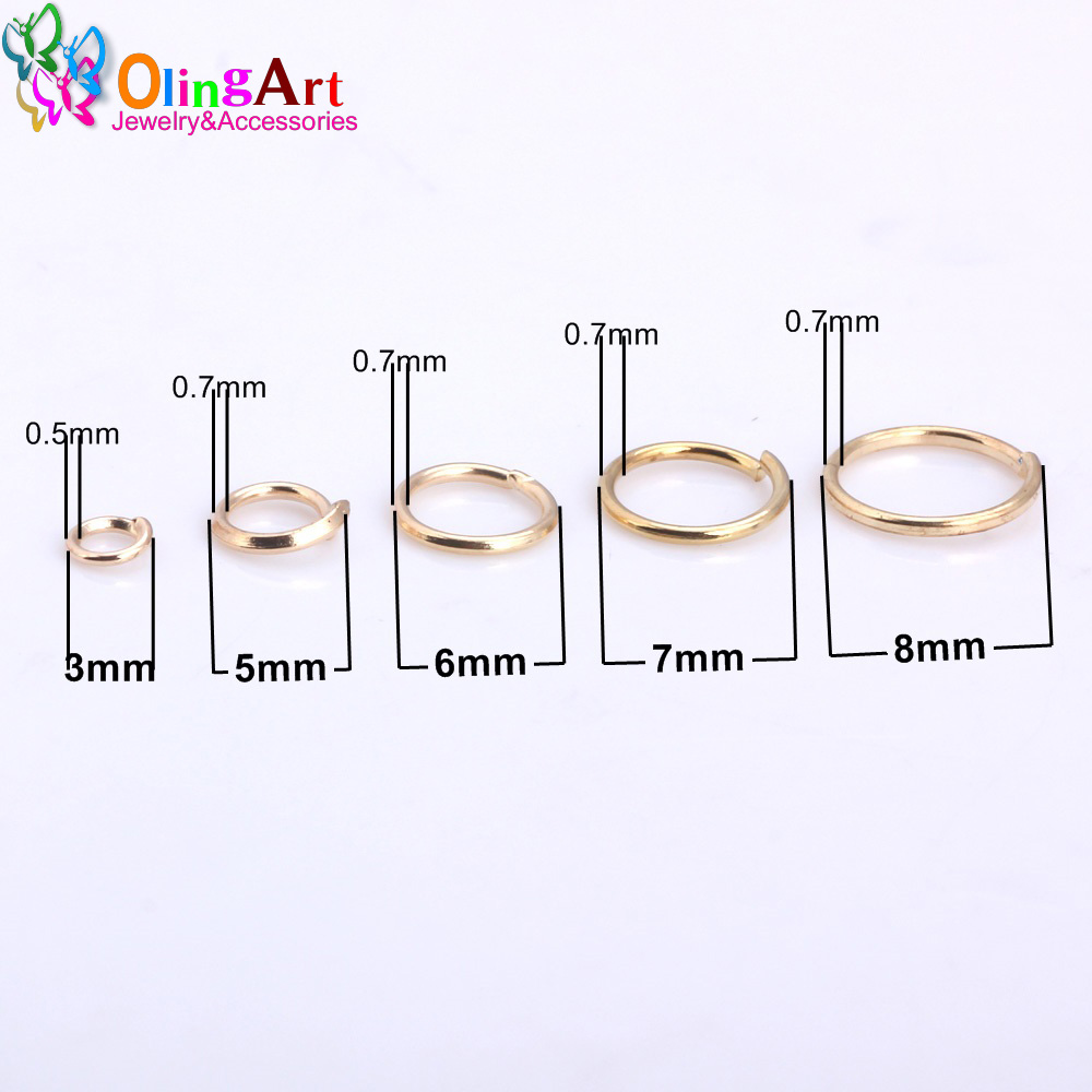 OlingArt KC Gold plating Jump  - Jump Ring Assorted avaliação e preço