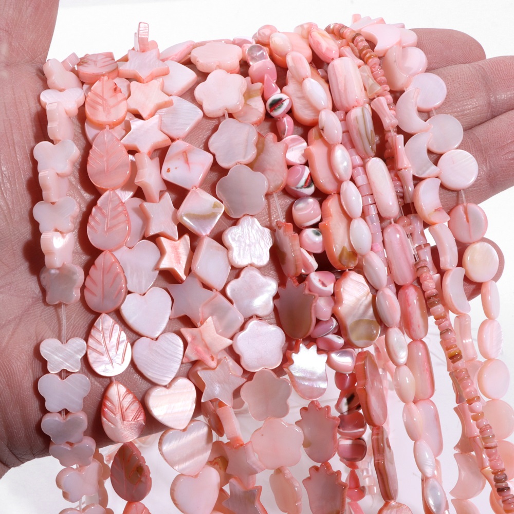 Pink Mother of Pearl Shell Bea - Seed Bead Tube avaliação e preço