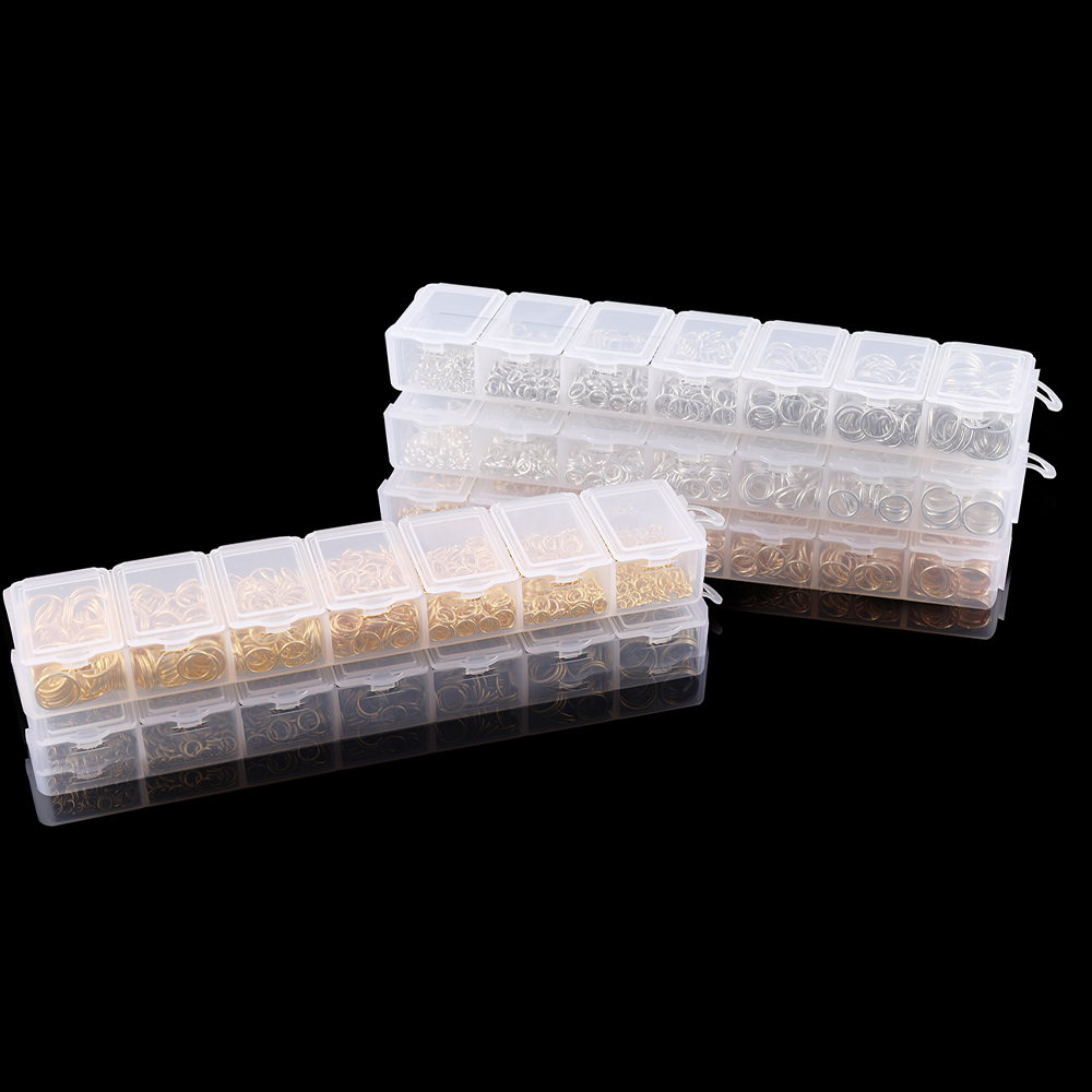1370PCS/Set Mixed Metal Open J - Jump Ring Assorted avaliação e preço