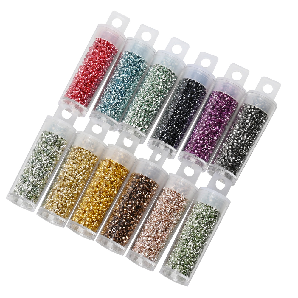 1200Pcs/Tube Metallic Japan Be - Seed Bead Tube avaliação e preço