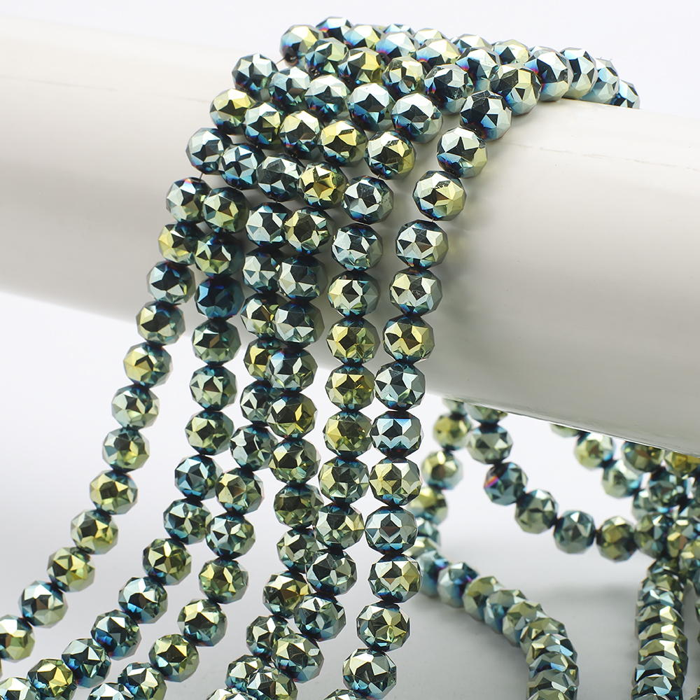 65Pcs/Lot 8mm Sapphire Faceted - Crystal Bead Mix avaliação e preço