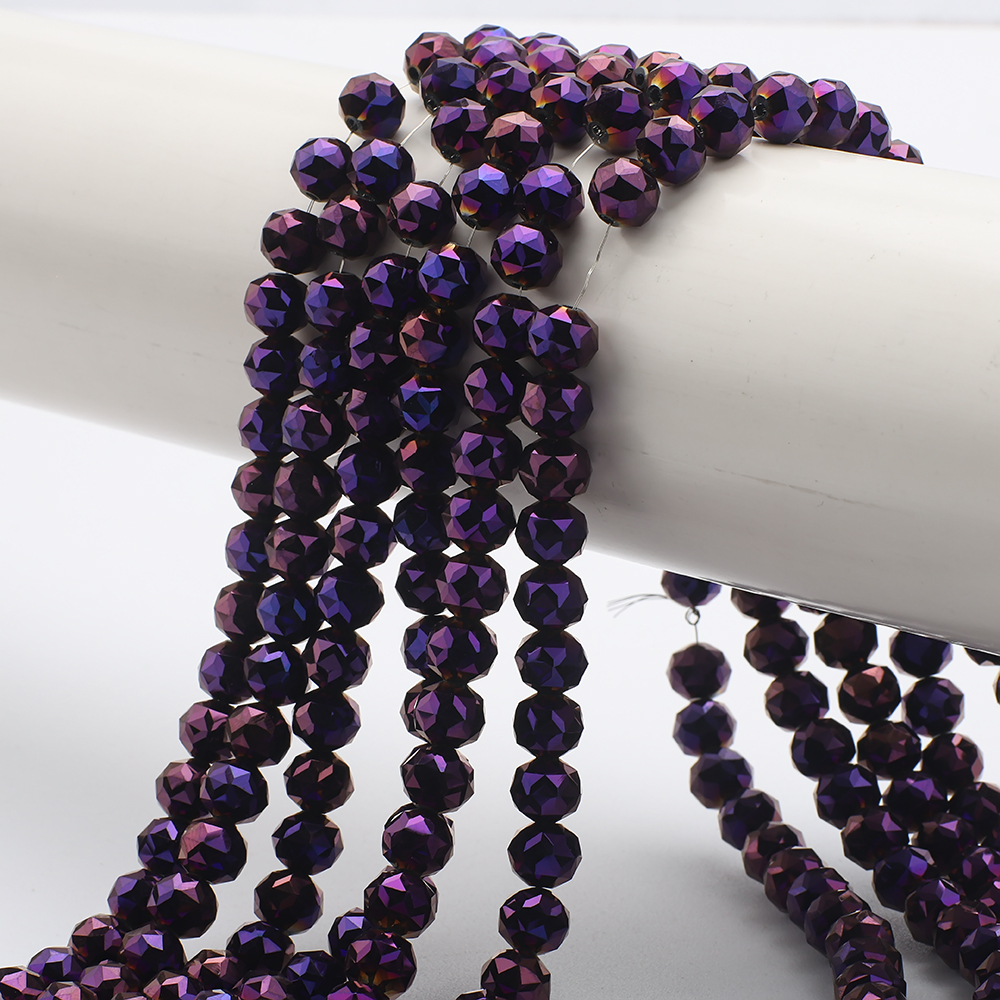 65Pcs/Lot 8mm Sapphire Faceted - Crystal Bead Mix avaliação e preço