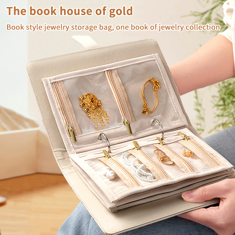 PU Leather Jewelry Storage Boo - Jewelry Making Journal avaliação e preço