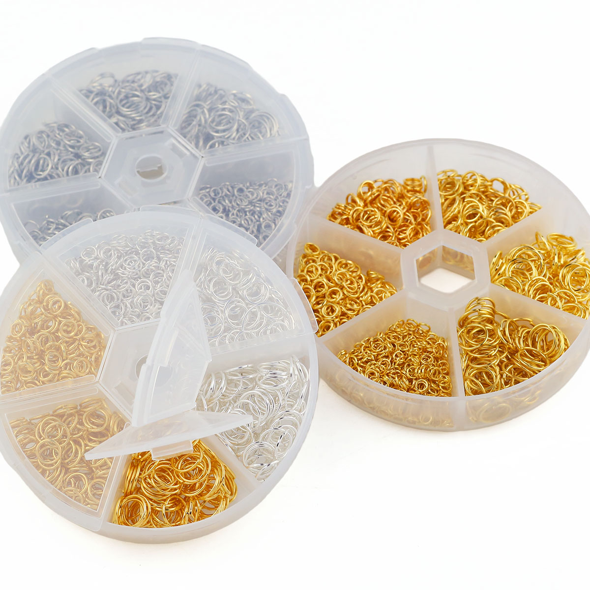 1set Mixed Sizes Open Jump Rin - Jump Ring Assorted avaliação e preço