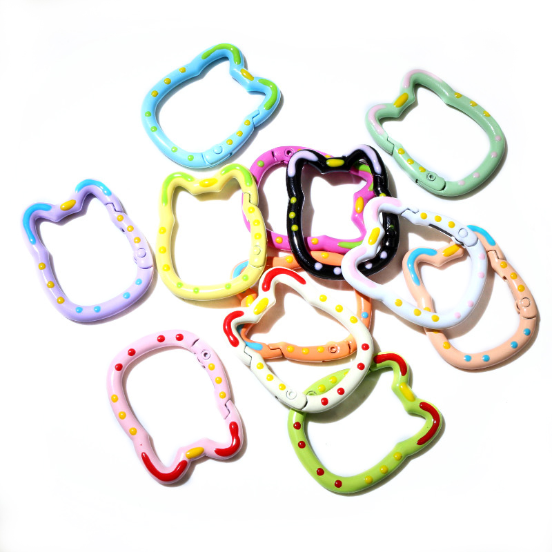 10pcs Random Colors Mix Heart  - Jump Ring Assorted avaliação e preço